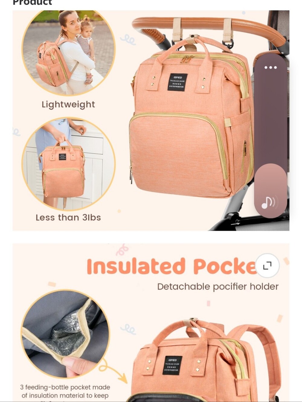 Multifuntion Diaperbag - Picture 8 of 9